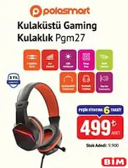 POLOSMART PGM27 KULAKÜSTÜ GAMİNG KULAKLIK OYUNCU KULAKLIĞI